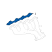 GENERAL MOTORS 12594171 Exhaust Manifold Gasket
