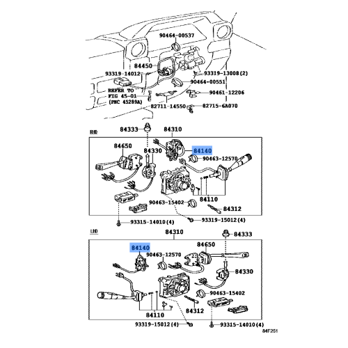 Switch Head Lamp Dim