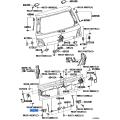 TOYOTA 66120-60020 Genuine Hinge Assembly, Tail Gate LH