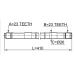 axle half shaft left 23x410x23