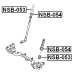 Torsion Bar Bushing - Febest NSB-053