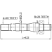 axle half shaft right 28x420x28