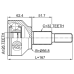 outer cv joint 26x56.8x32