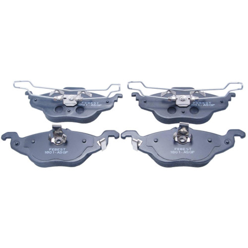 pad kit, disc brake, front (with anti-rattle spring)