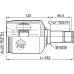 inner cv joint left 25x37.9x27