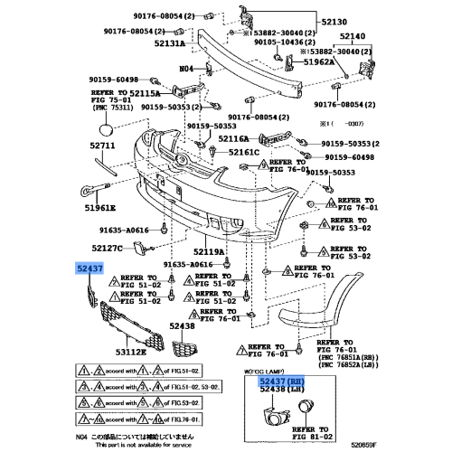 Cover Fog Lamp Fr Bum