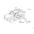TOYOTA 7553160040 MOULDING, WINDSHIELD, OUTER UPPER