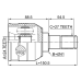 inner cv joint left 24x41x27