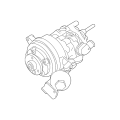 BMW Power Steering Tandem Vane Pump 32416767243 OEM for 545i 550i 645Ci 650i (E60, E63, E64) with Active Steering and Dynamic Drive