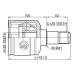 inner cv joint left 26x41x28
