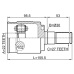 inner cv joint left 22x30x27