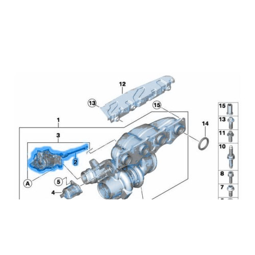 Turbocharger Wastegate Actuator Set - BMW X1 X3 X4 X5 - Replace# OEM 11657638783