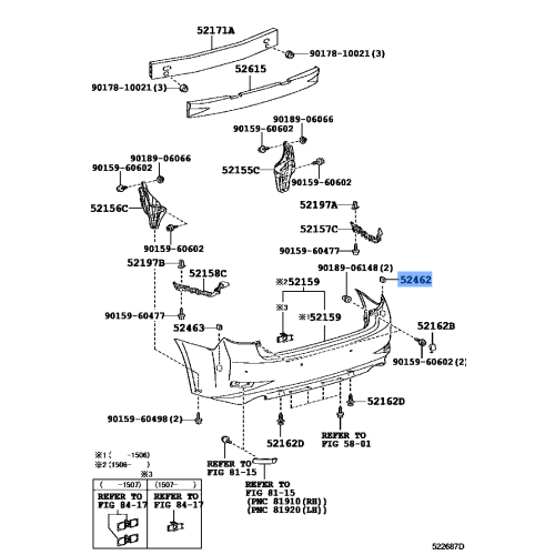 LEX PAD RR BUMPER
