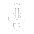 Genuine BMW Wheelhouse Liner Rivet 51-71-7-186-168