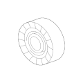 Tensioner Pulley, V-Ribbed Belt E36 E39 E60 E65 E83 E53