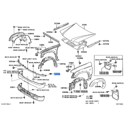 Bumper Filler Clips Compatible with Toyota 4Runner (53935-35010)