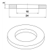 front axle sealing ring 18x24x2.2