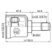 inner cv joint 23x41x25