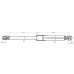 hood gas strut l278/410n