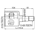 inner cv joint left 32x35x28