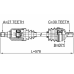 front cv axle shaft right 27x578x30