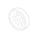Genuine GM Power Steering Pump Pulley 92218309