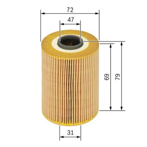 BOSCH Oil Filter 1457429262 for BMW E87 1 Series E90 3 Series
