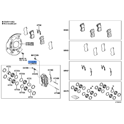Toyota Genuine Front Disc Brake Cylinder Assembly Right 47730-60320