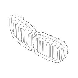 Front Grill OEM Chrome - BMW 740i (G12) 2020-2022