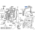 Toyota Front Door Glass Run Channel - LH