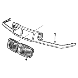 Center Grill Bmw E36/92/Lh