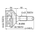 outer cv joint 22x50x21