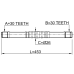 axle half shaft left 30x453x30