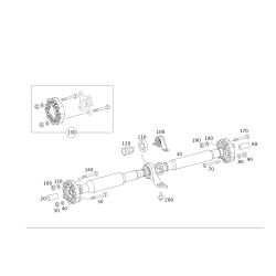 MERCEDES-BENZ 2214106281 Center Support Bearing