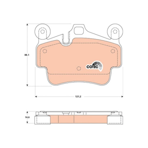 Porsche Cayman Brk Pad Rpr St