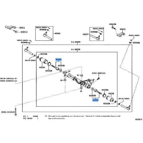 End Assy, Steering Rack