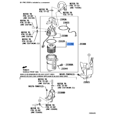 ELEMENT ASSY FUEL F