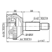 outer cv joint 30x57x27