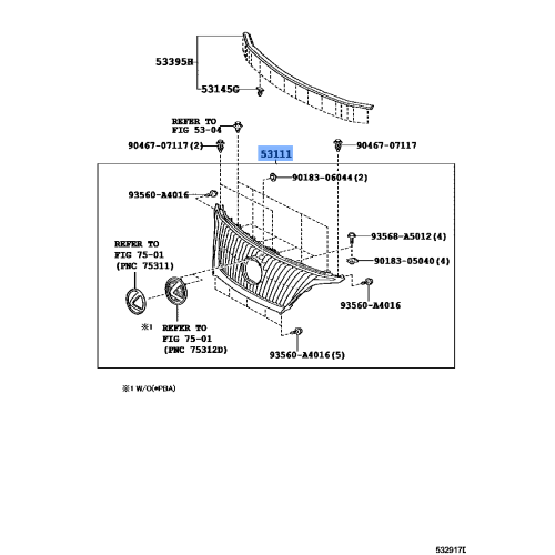 LEX-GRILL SUB ASSY