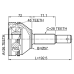 outer cv joint 36x57x28