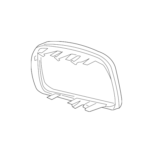 BMW E53 X5 (2000-2006) Left Side Mirror Cover Cap Trim Ring - Black