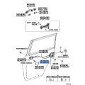 TOYOTA 69770-60050 Genuine Rear Door Inside Locking Cable Assembly