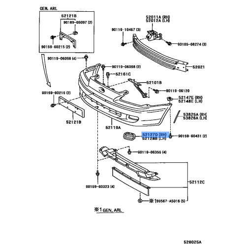 Fr Bumper Hole Rh