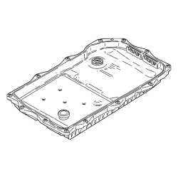 BMW Automatic Transmission Oil Pan Filter Kit 24008672573 OEM
