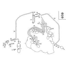 COHLINE Vacuum Hose/Line - Mercedes-Benz E320 E350 C300 300DT 380SL