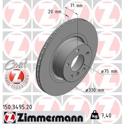 Brake Disc Rear Bmw F25 X3,F26 X4