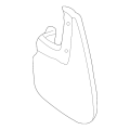 Nissan Genuine OEM MUDGUARD FRONT FENDER,RH R50 PATHFINDER F3850-2W300