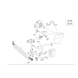 MERCEDES-BENZ 2213200453 Genuine Oil Line