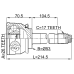 outer cv joint 26x53x17