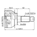outer cv joint 35x58x28